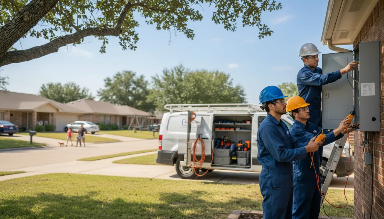 Certified electrician providing emergency electrical services in Lake Mills, IA
